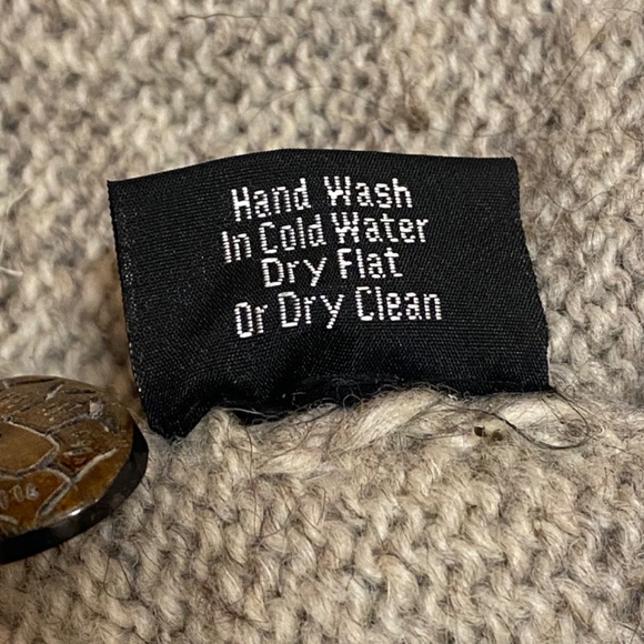 Lost Horizons Hand Knitted Beaded Wool Women’s Hooded sz Large Cardigan - Picture 6 of 11